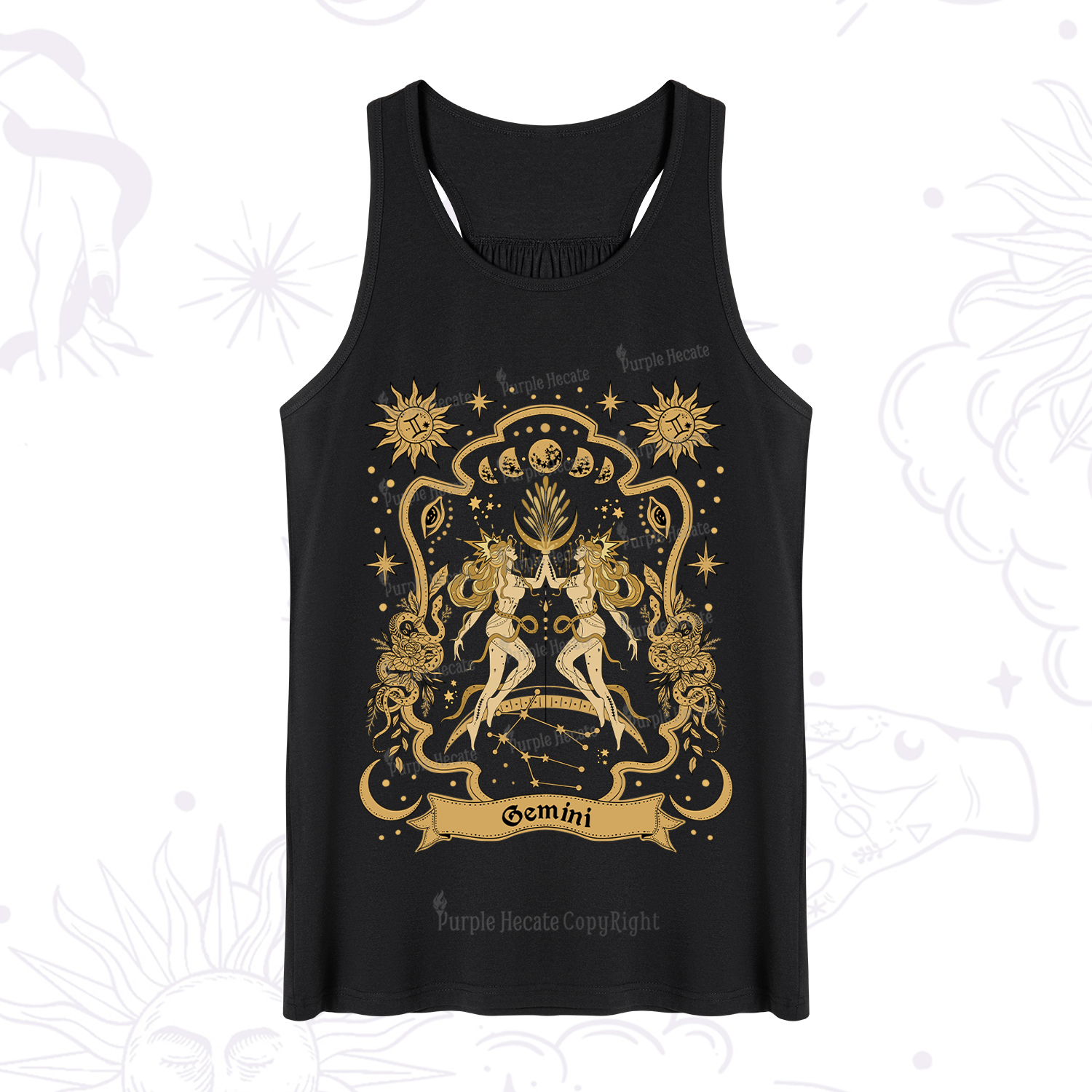 Purplehecate Gemini' Astral Mirage Zodiac Tank