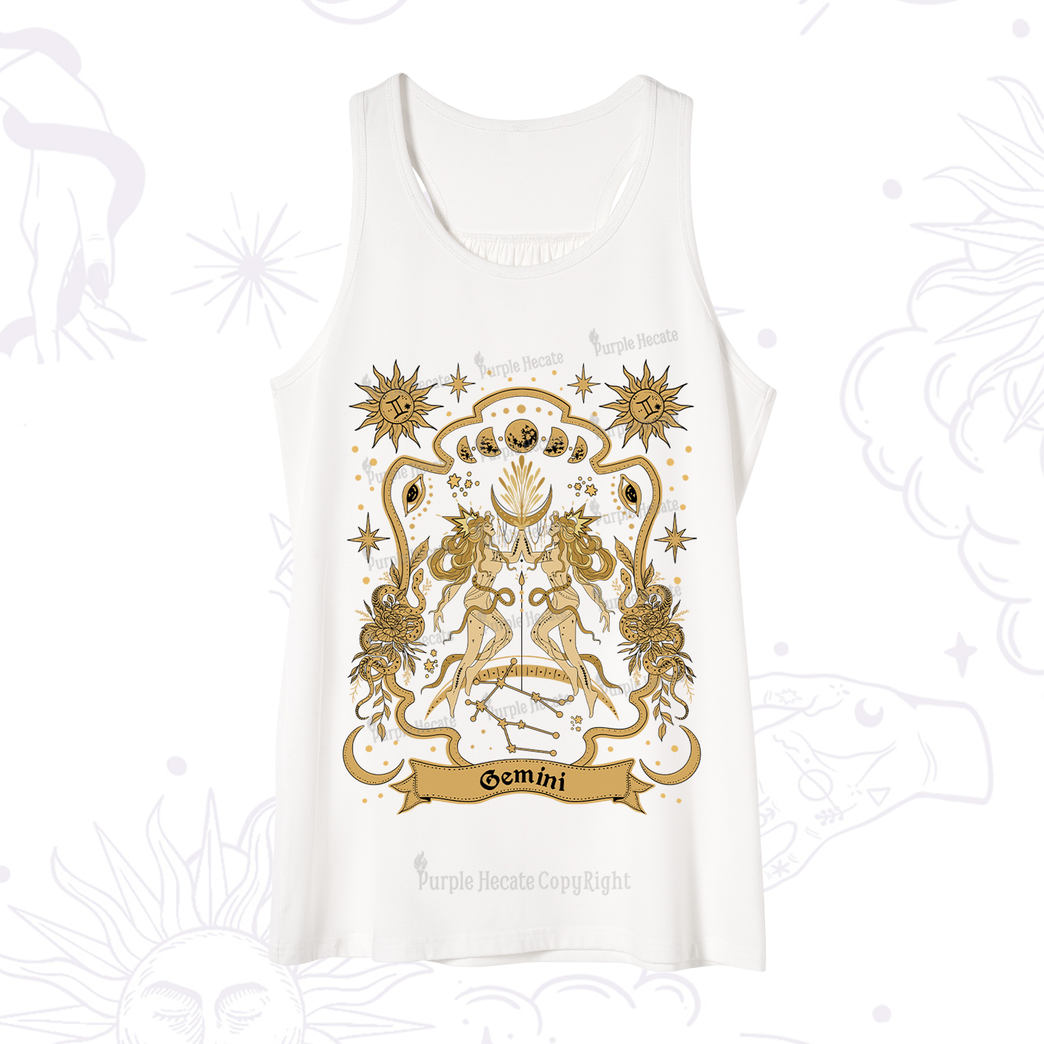 Purplehecate Gemini' Astral Mirage Zodiac Tank
