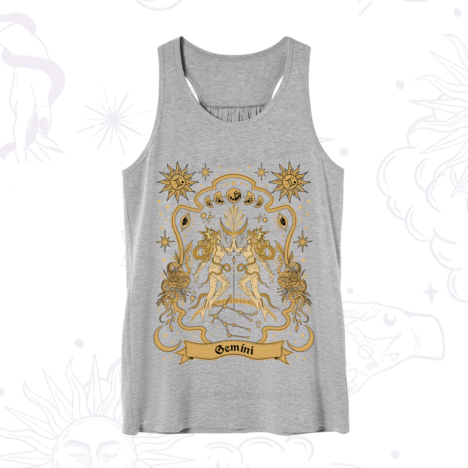 Purplehecate Gemini' Astral Mirage Zodiac Tank