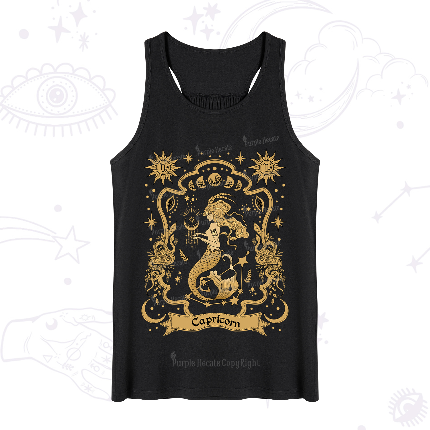 Purplehecate Capricorn' Astral Mirage Zodiac Tank