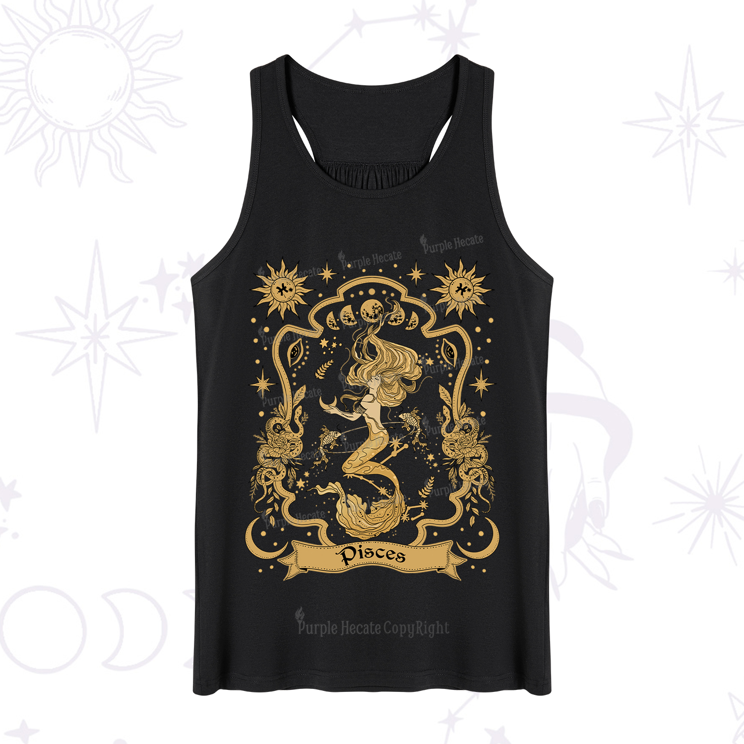 Purplehecate Pisces' Astral Mirage Zodiac Tank