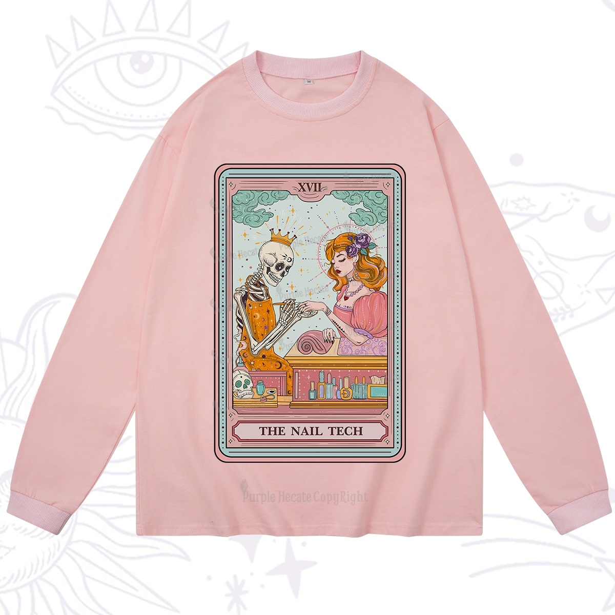 Purplehecate The Nail Tech Life Tarot Long Sleeve T-Shirt