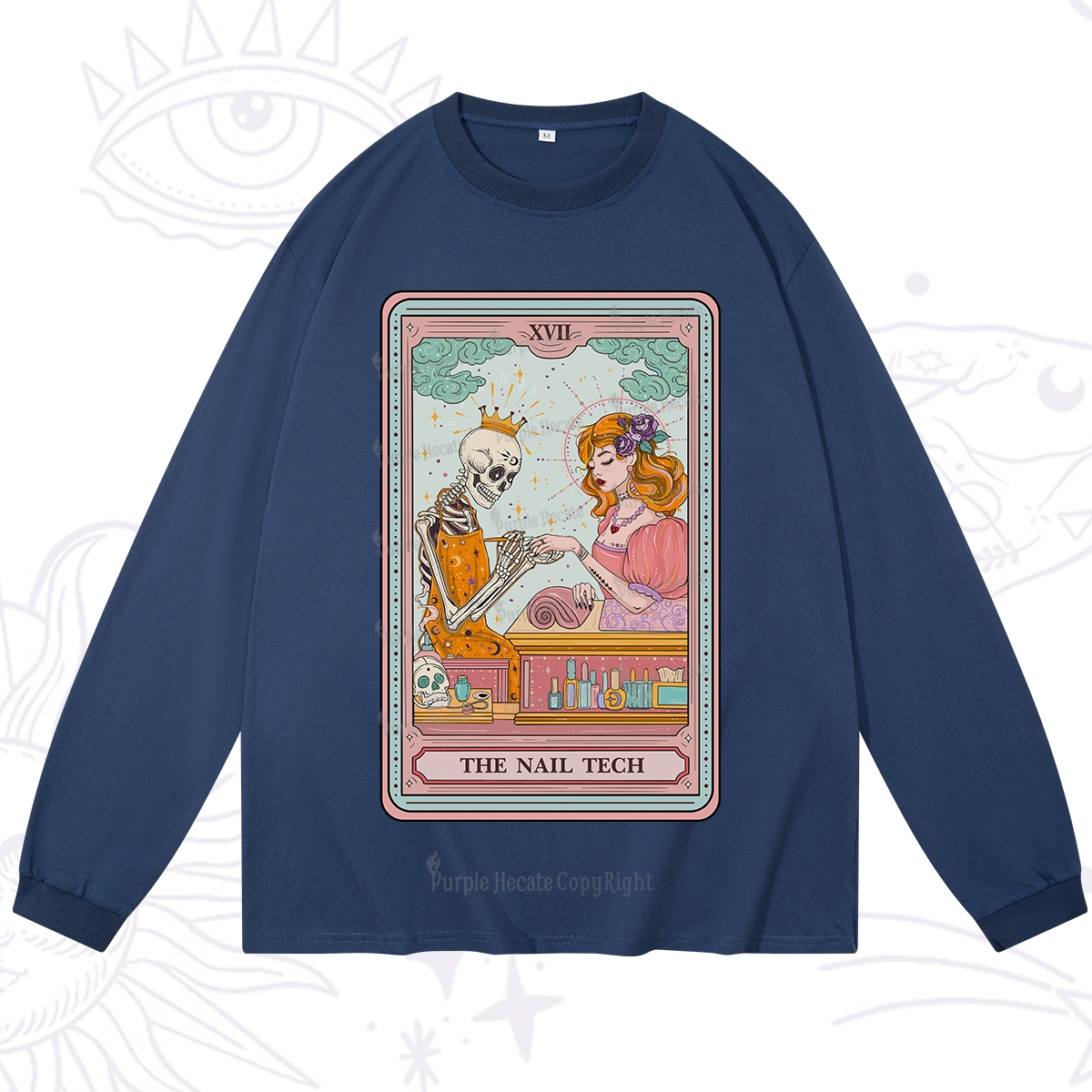 Purplehecate The Nail Tech Life Tarot Long Sleeve T-Shirt