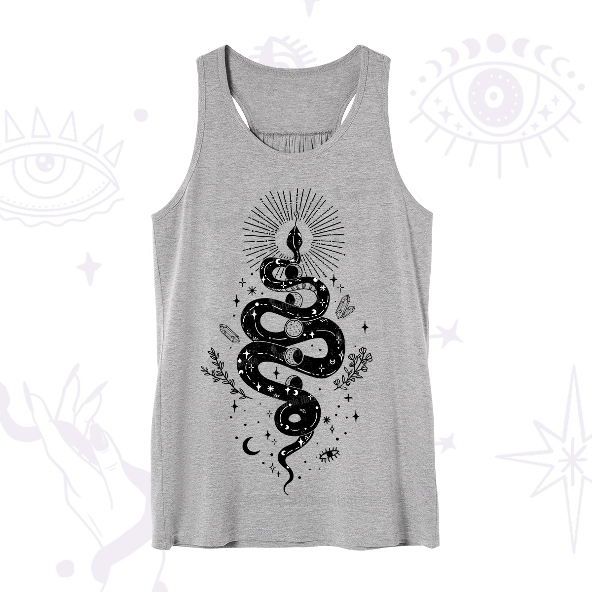Purplehecate Mystical Moon Phases Snake Tank