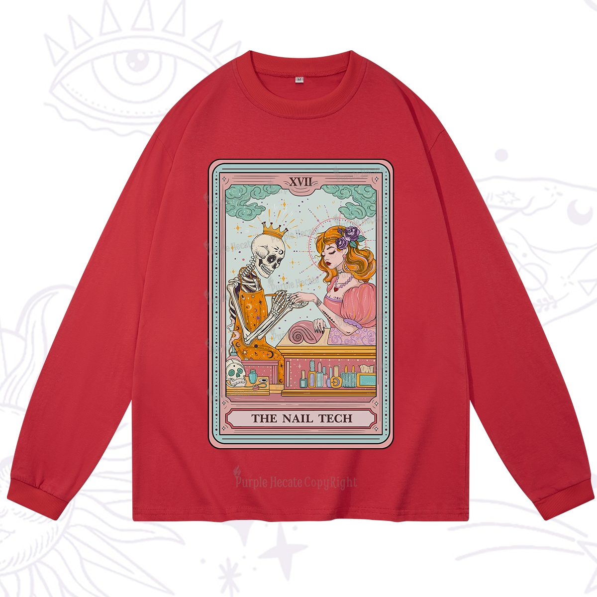 Purplehecate The Nail Tech Life Tarot Long Sleeve T-Shirt