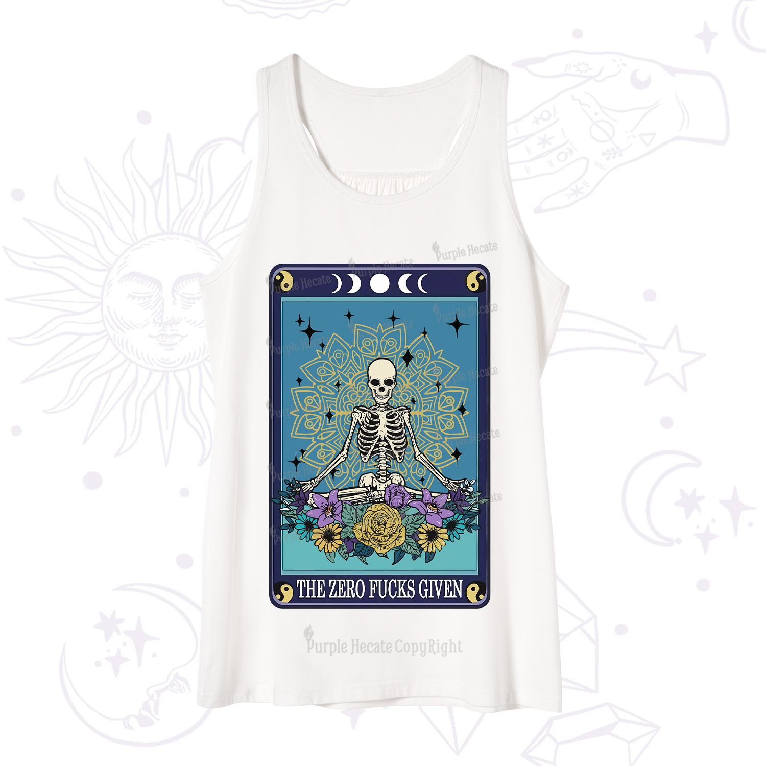Purplehecate The Zero Fucks Given Tarot Tank
