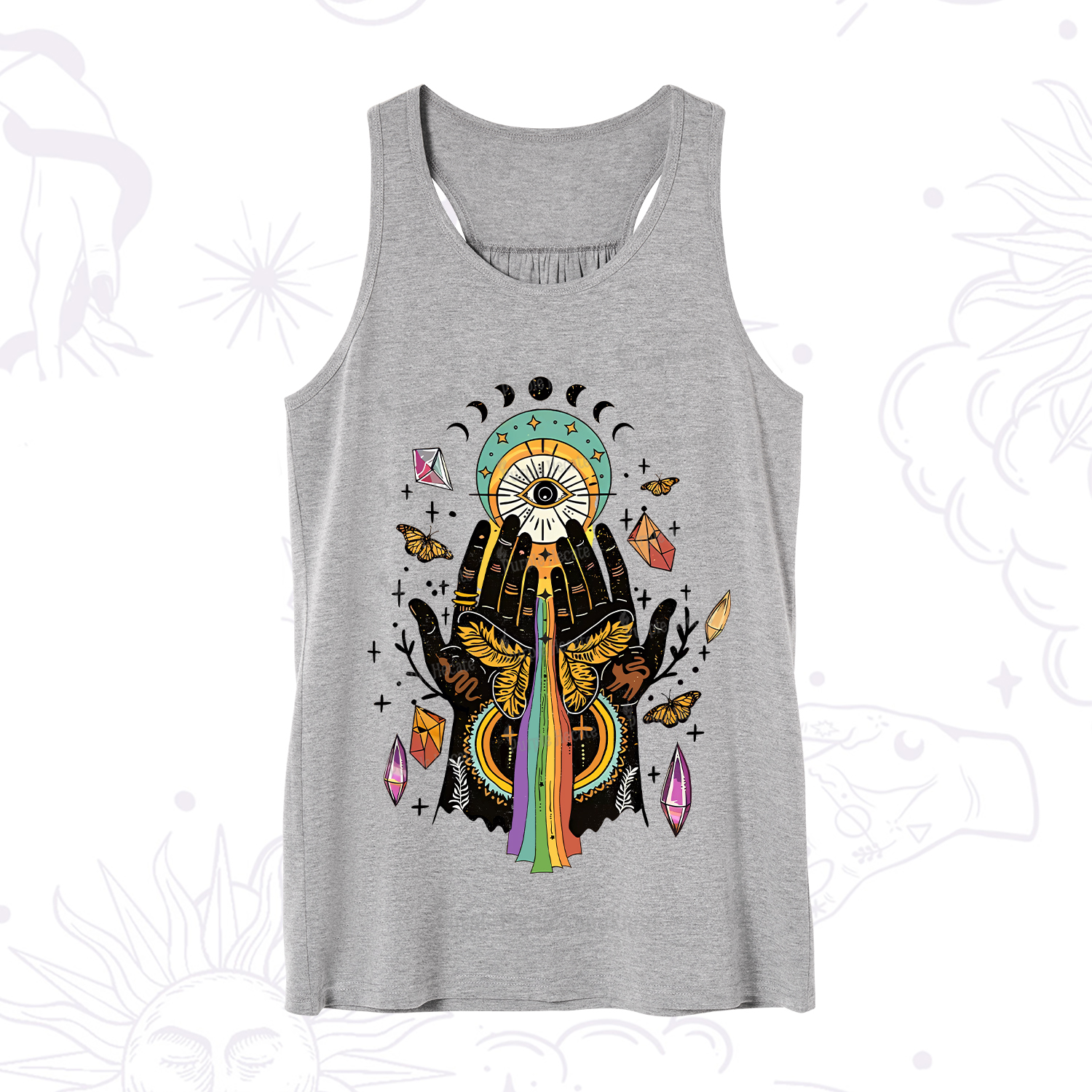 Purplehecate Mystical Witchy Hands Tank