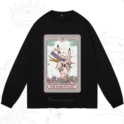 Purplehecate The Hair Stylist Tarot Long Sleeve T-Shirt