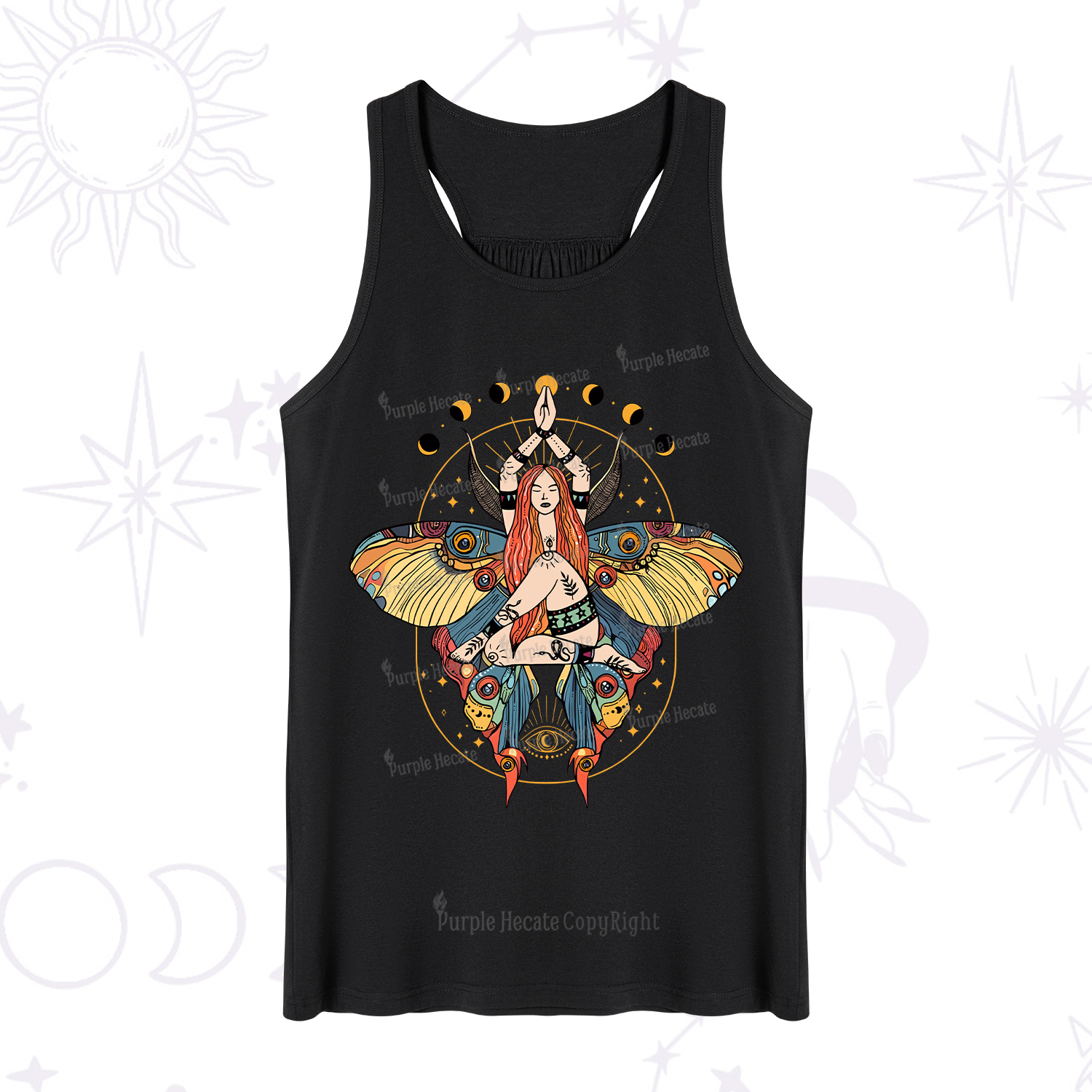 Purplehecate Luna Moth Tank