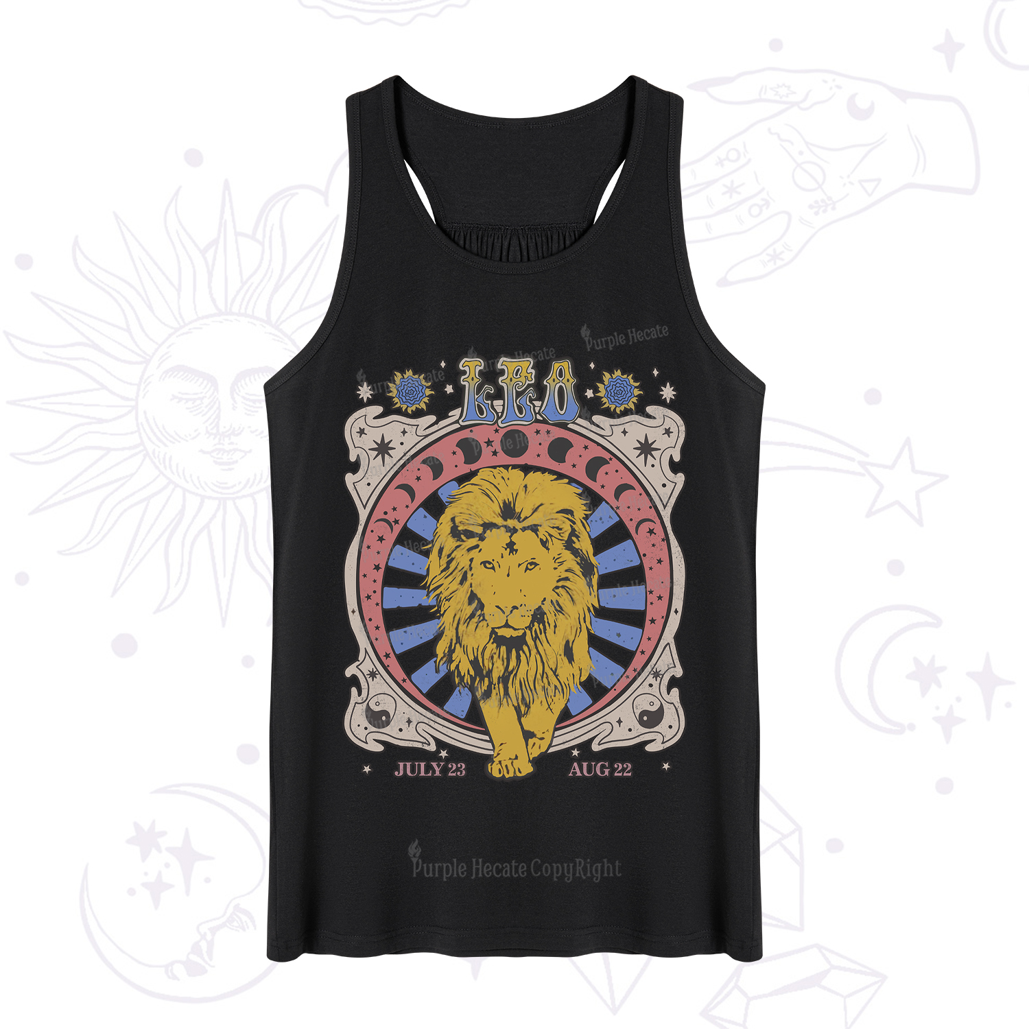 Purplehecate Leo Crew Zodiac Tank