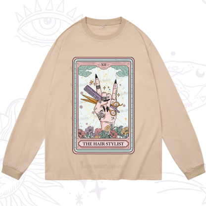 Purplehecate The Hair Stylist Tarot Long Sleeve T-Shirt