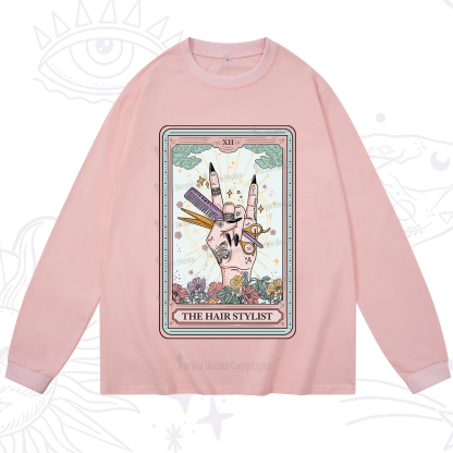 Purplehecate The Hair Stylist Tarot Long Sleeve T-Shirt