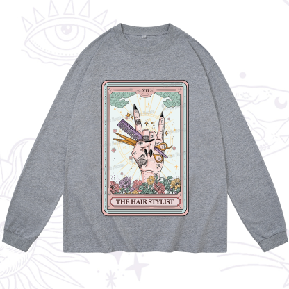 Purplehecate The Hair Stylist Tarot Long Sleeve T-Shirt
