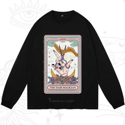 Purplehecate The Hair Magician Tarot Long Sleeve T-Shirt