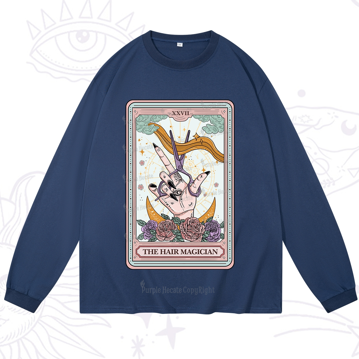 Purplehecate The Hair Magician Tarot Long Sleeve T-Shirt