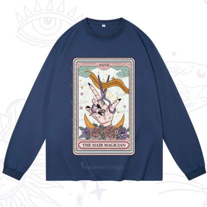 Purplehecate The Hair Magician Tarot Long Sleeve T-Shirt