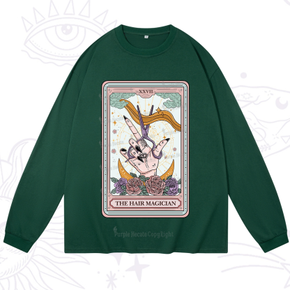 Purplehecate The Hair Magician Tarot Long Sleeve T-Shirt