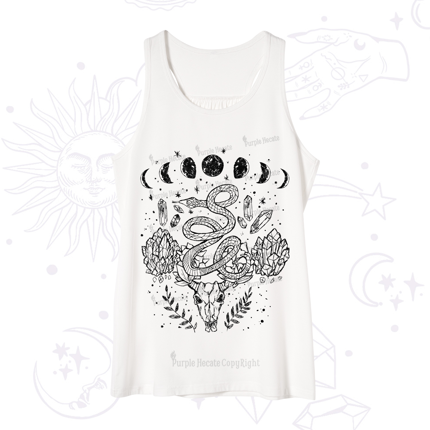 Purplehecate Crystals Witchy Tank