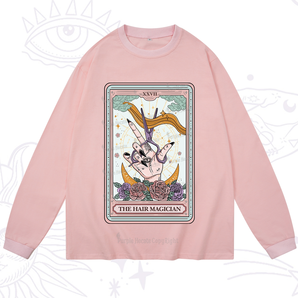 Purplehecate The Hair Magician Tarot Long Sleeve T-Shirt