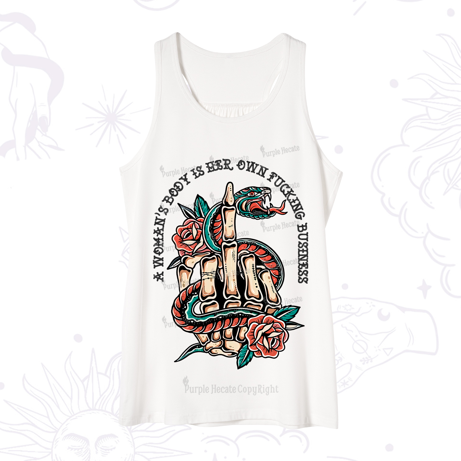 Purplehecate A Women��s Body Is Her Tank