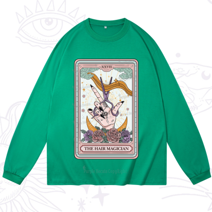 Purplehecate The Hair Magician Tarot Long Sleeve T-Shirt