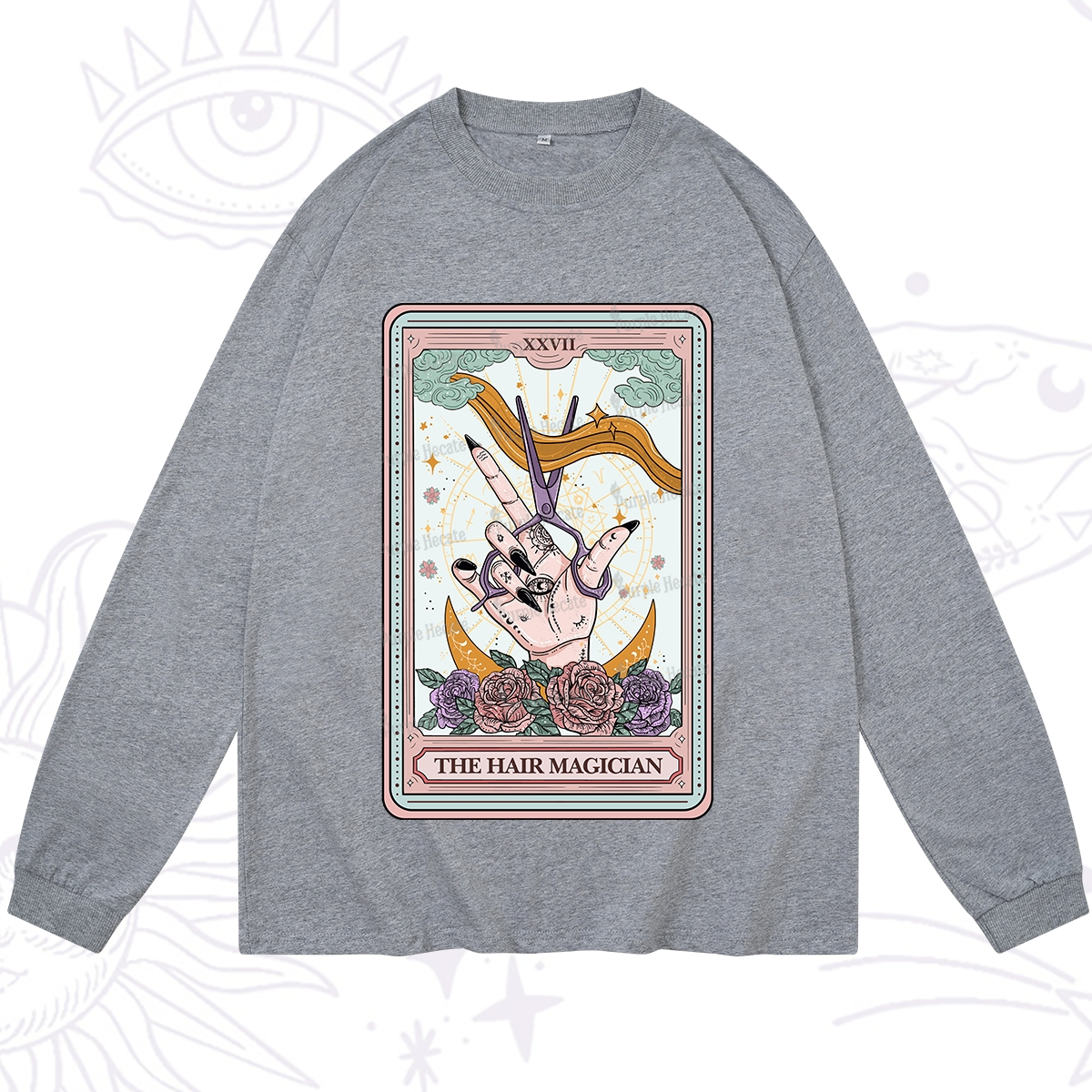 Purplehecate The Hair Magician Tarot Long Sleeve T-Shirt