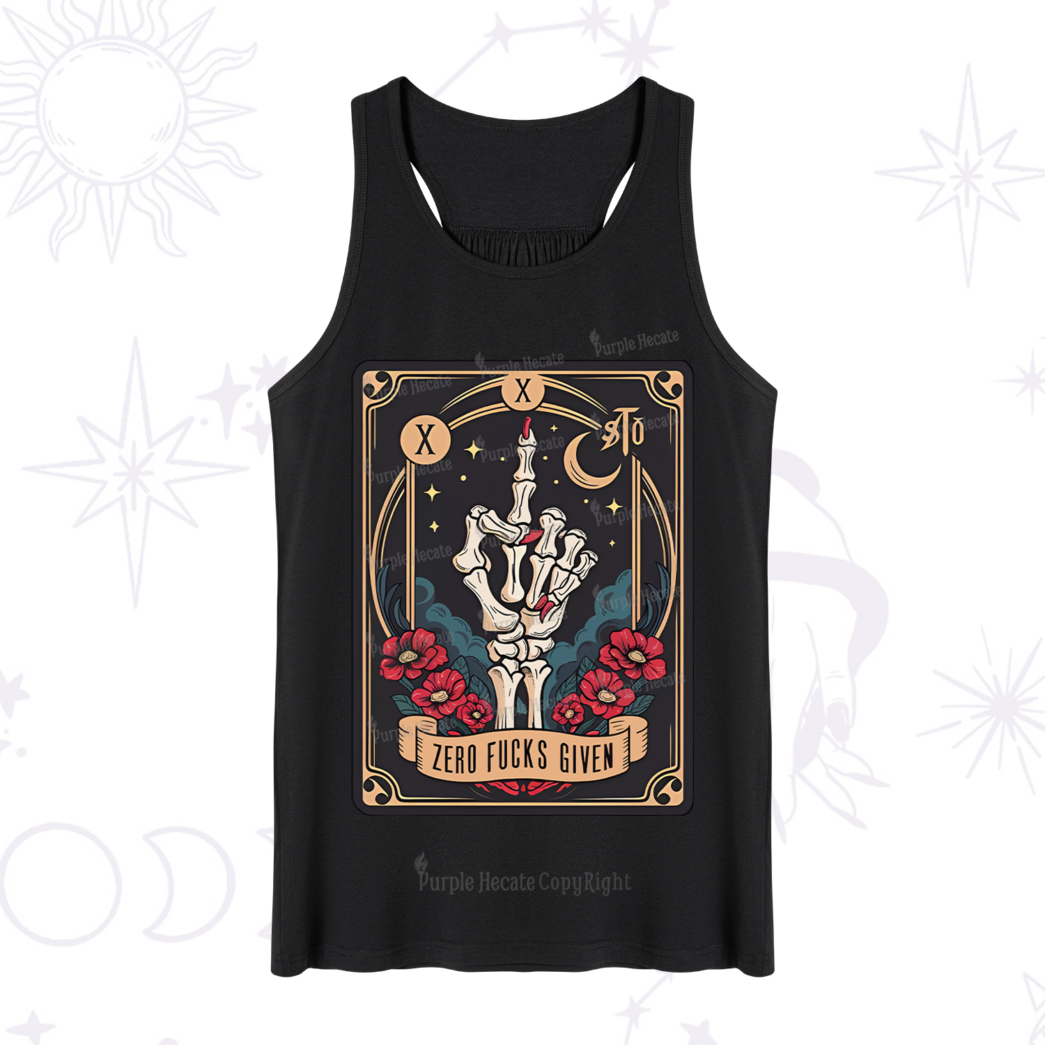Purplehecate The Zero Fucks Given Tank