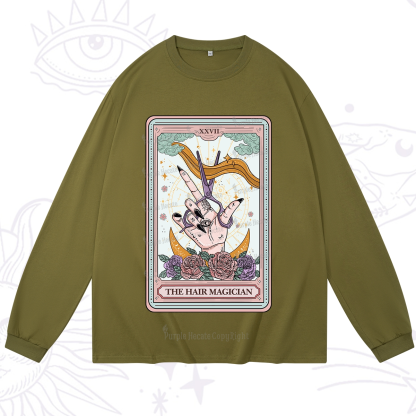 Purplehecate The Hair Magician Tarot Long Sleeve T-Shirt