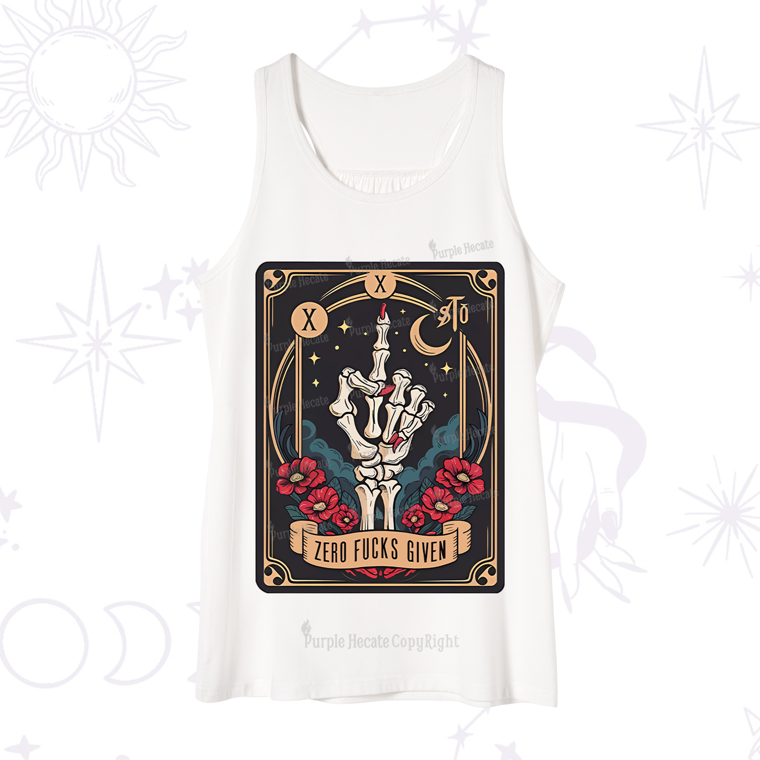 Purplehecate The Zero Fucks Given Tank