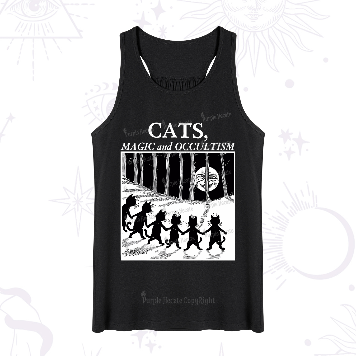 Purplehecate Cats Magic And Occultism Tank