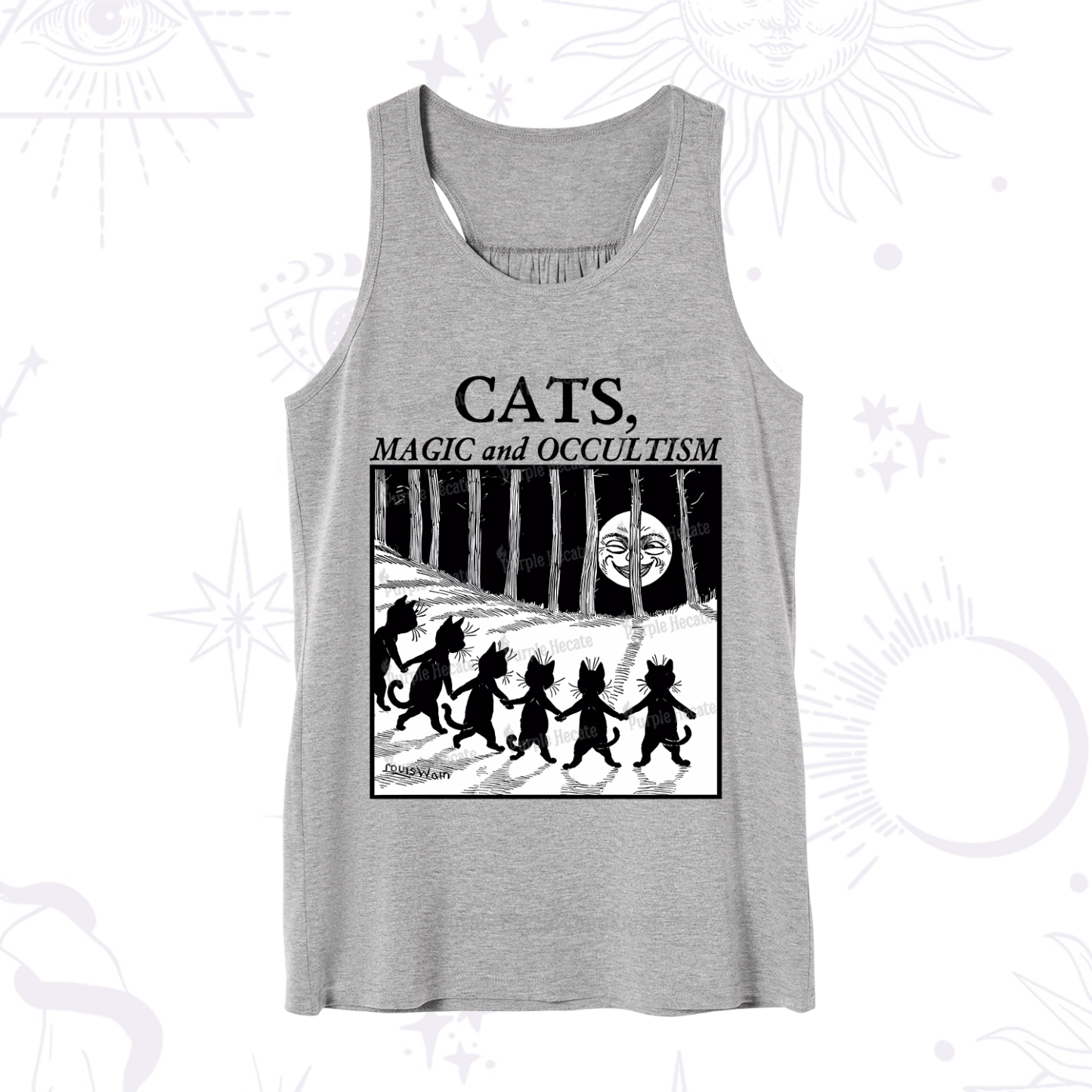Purplehecate Cats Magic And Occultism Tank