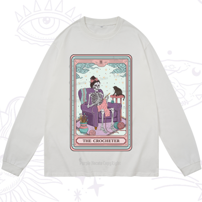 Purplehecate The Crocheter Tarot Long Sleeve T-Shirt