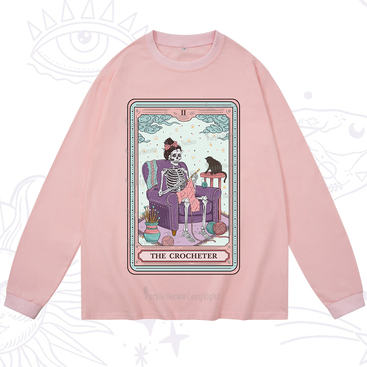 Purplehecate The Crocheter Tarot Long Sleeve T-Shirt