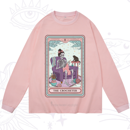 Purplehecate The Crocheter Tarot Long Sleeve T-Shirt