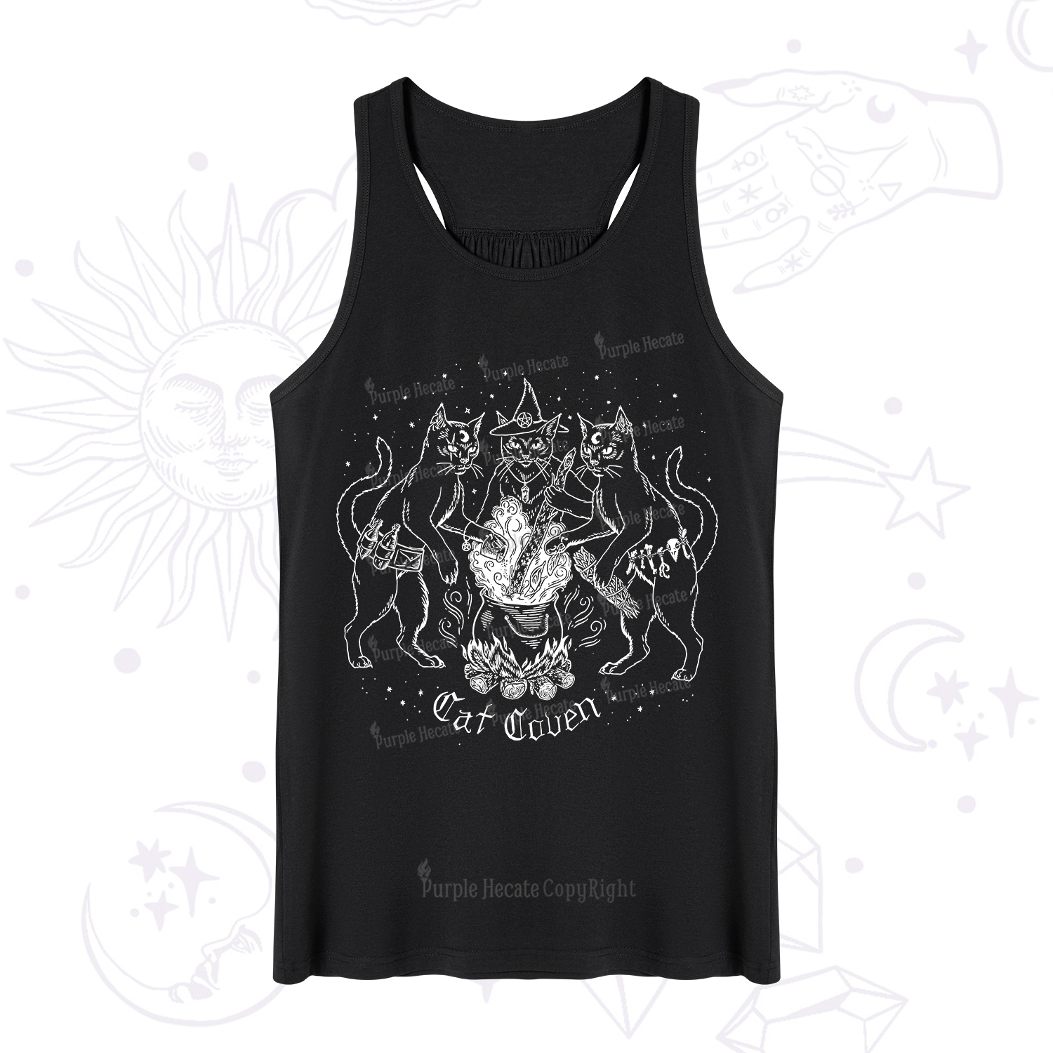 Purplehecate Cat Coven Tank
