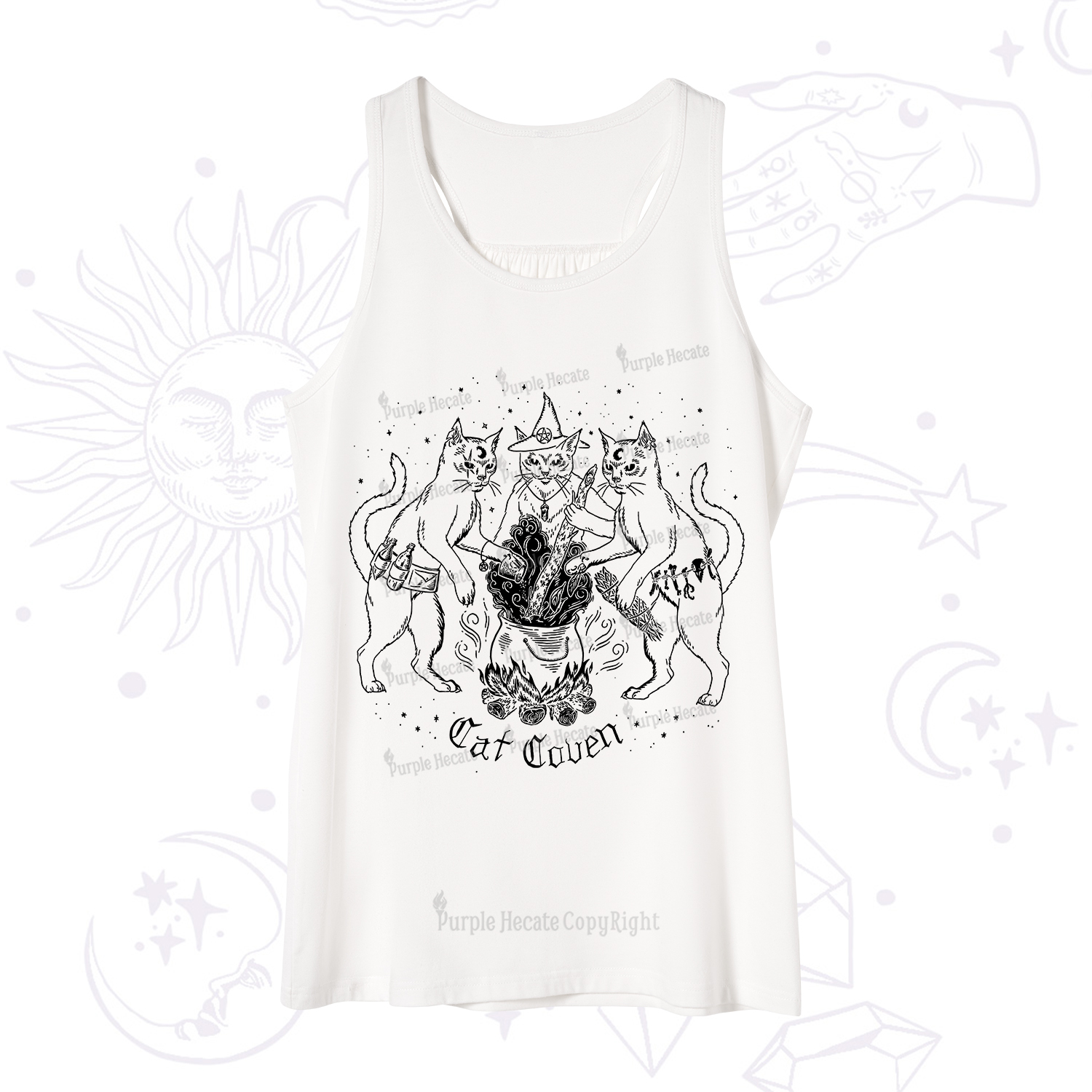 Purplehecate Cat Coven Tank