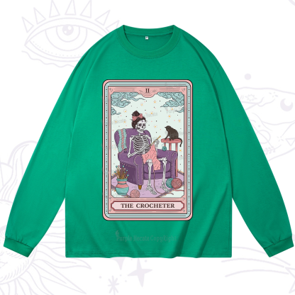 Purplehecate The Crocheter Tarot Long Sleeve T-Shirt