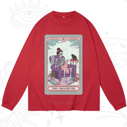 Purplehecate The Crocheter Tarot Long Sleeve T-Shirt