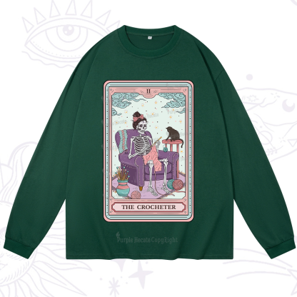 Purplehecate The Crocheter Tarot Long Sleeve T-Shirt