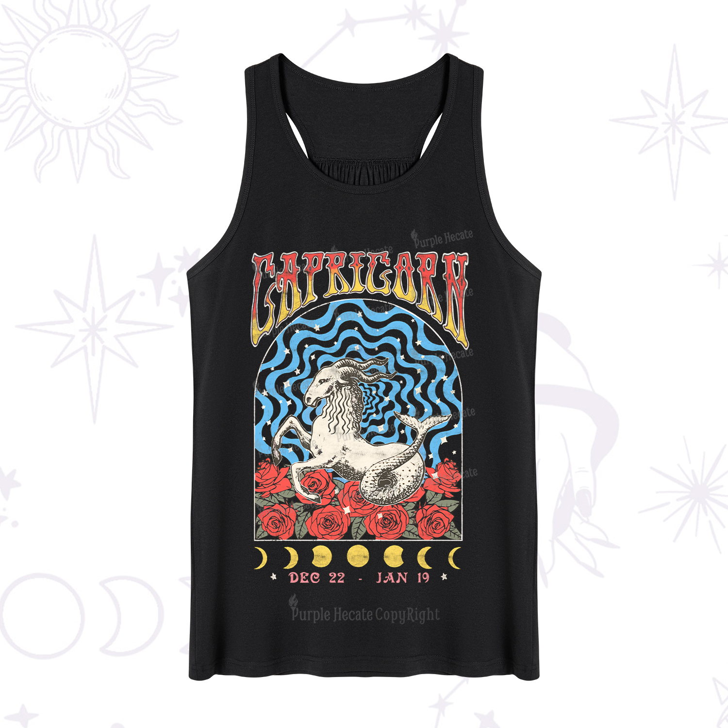Purplehecate Capricorn Crew Zodiac Tank
