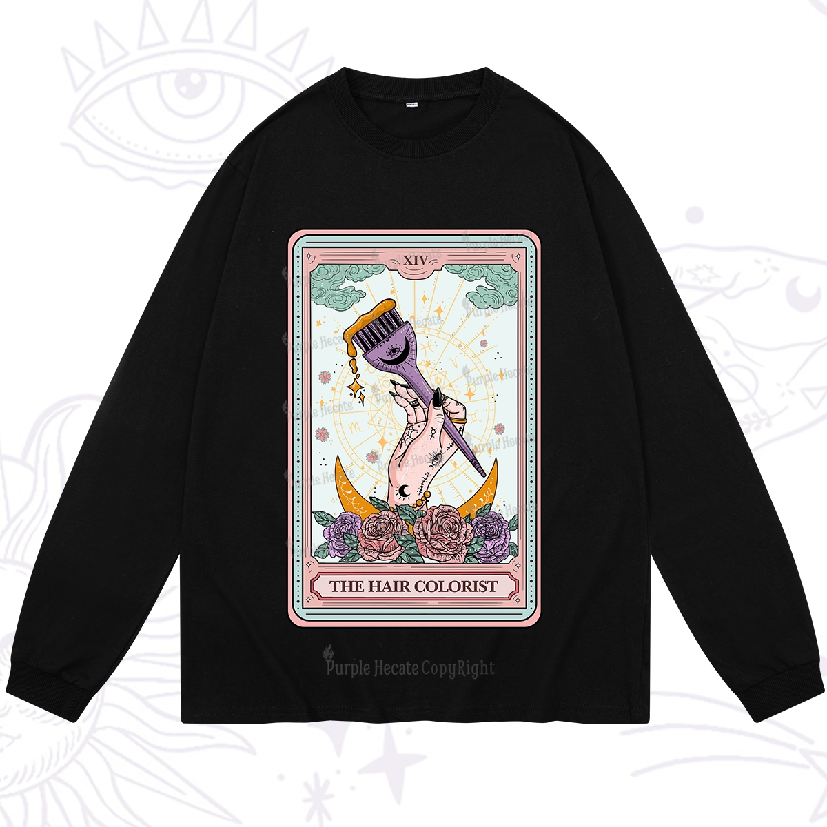Purplehecate The Hair Colorist Tarot Long Sleeve T-Shirt