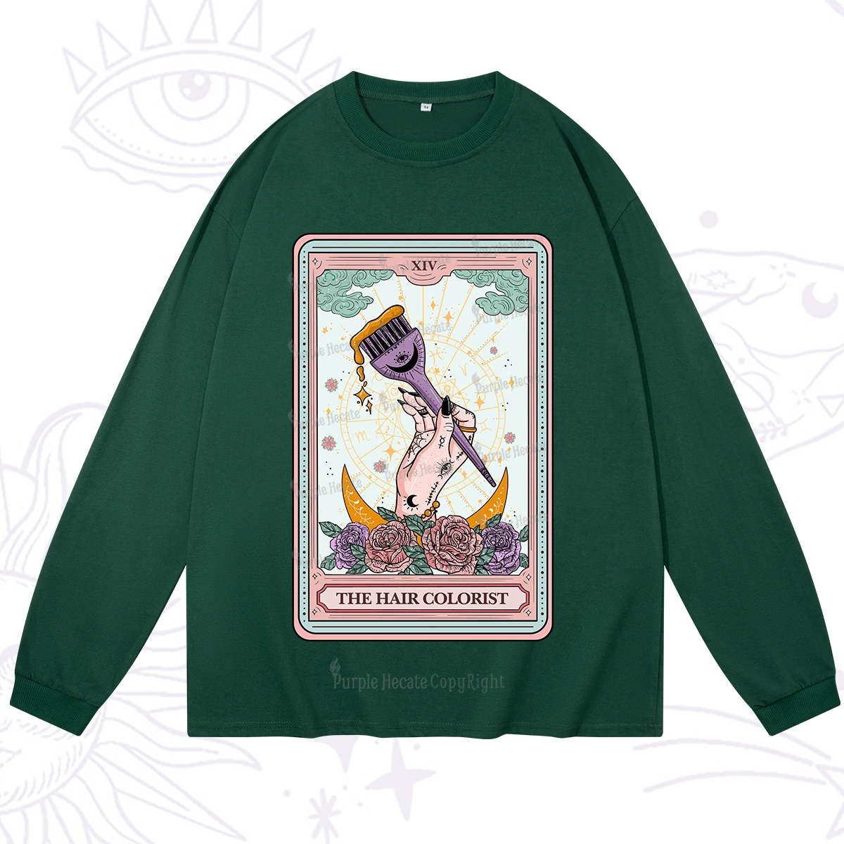 Purplehecate The Hair Colorist Tarot Long Sleeve T-Shirt