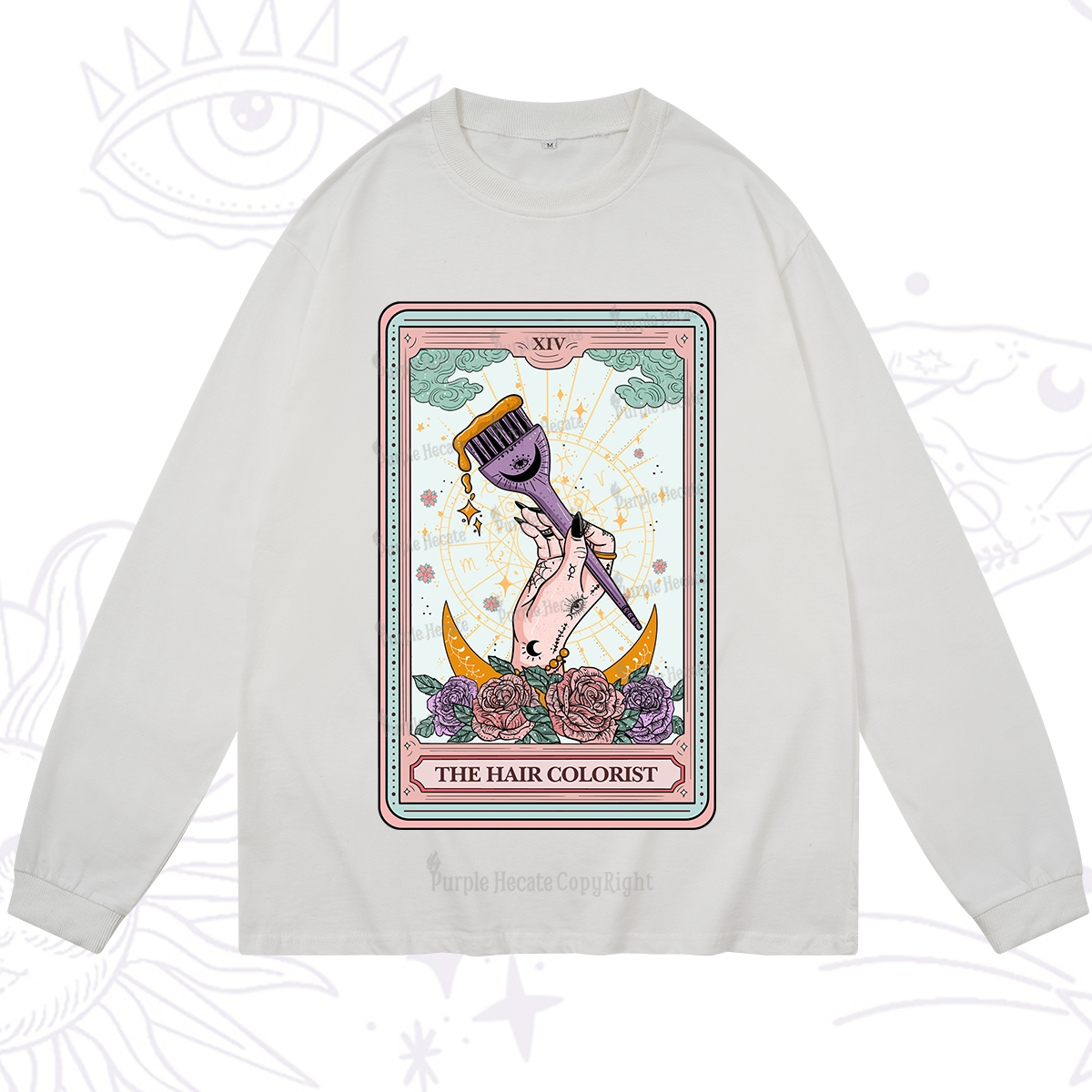Purplehecate The Hair Colorist Tarot Long Sleeve T-Shirt
