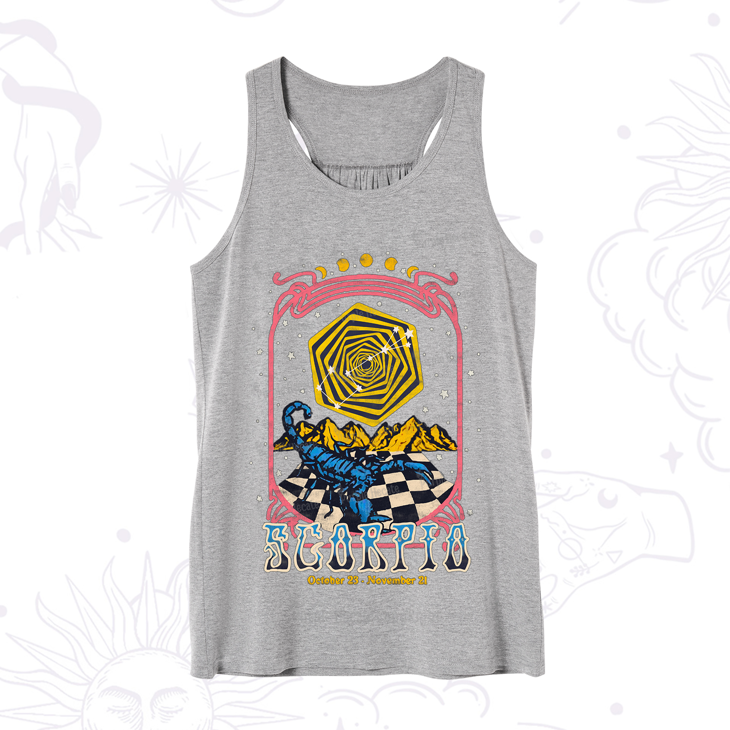 Purplehecate Scorpio Crew Zodiac Tank