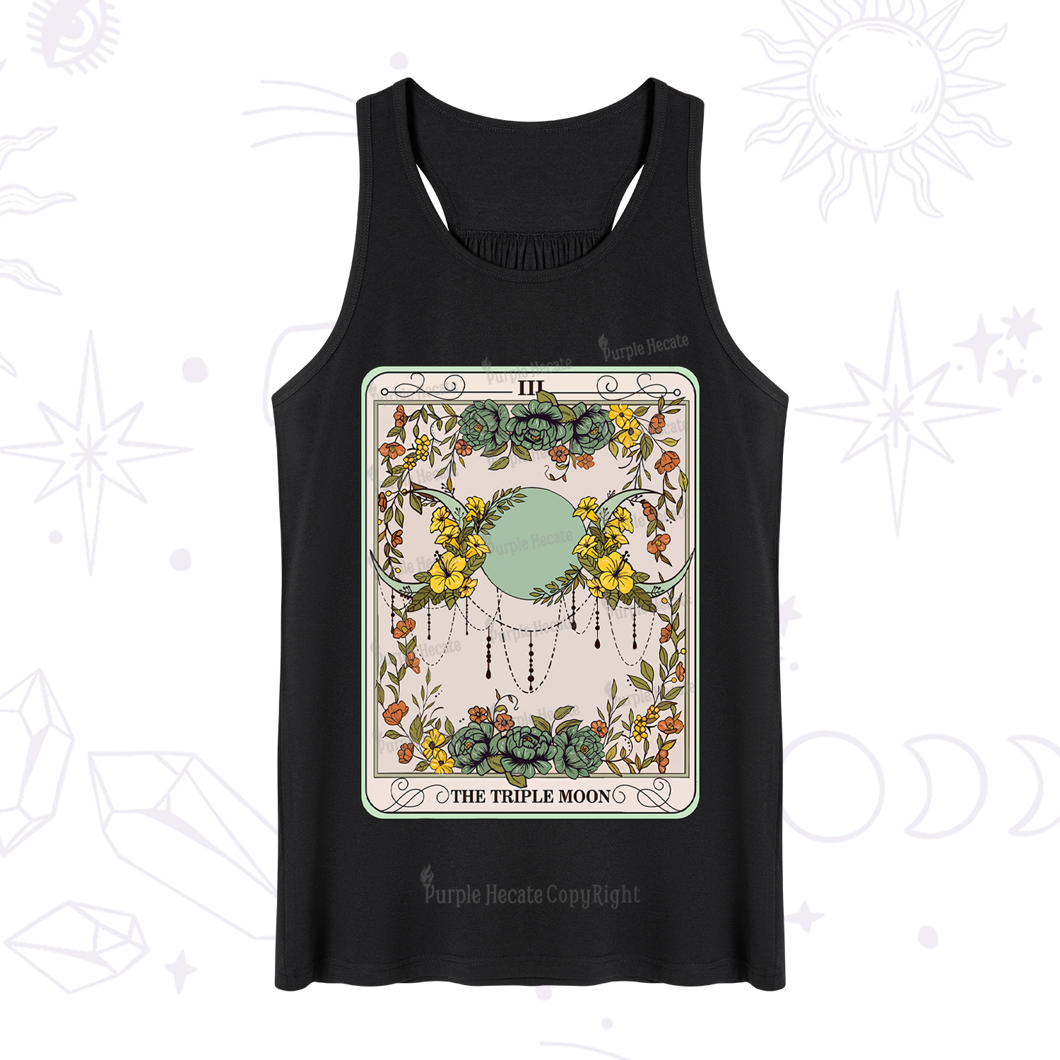Purplehecate The Triple Moon Tarot Tank