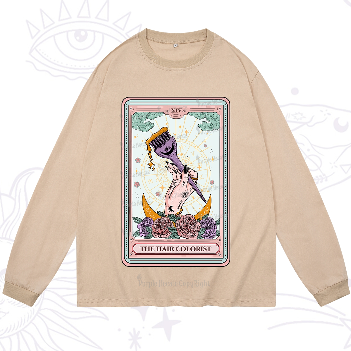 Purplehecate The Hair Colorist Tarot Long Sleeve T-Shirt
