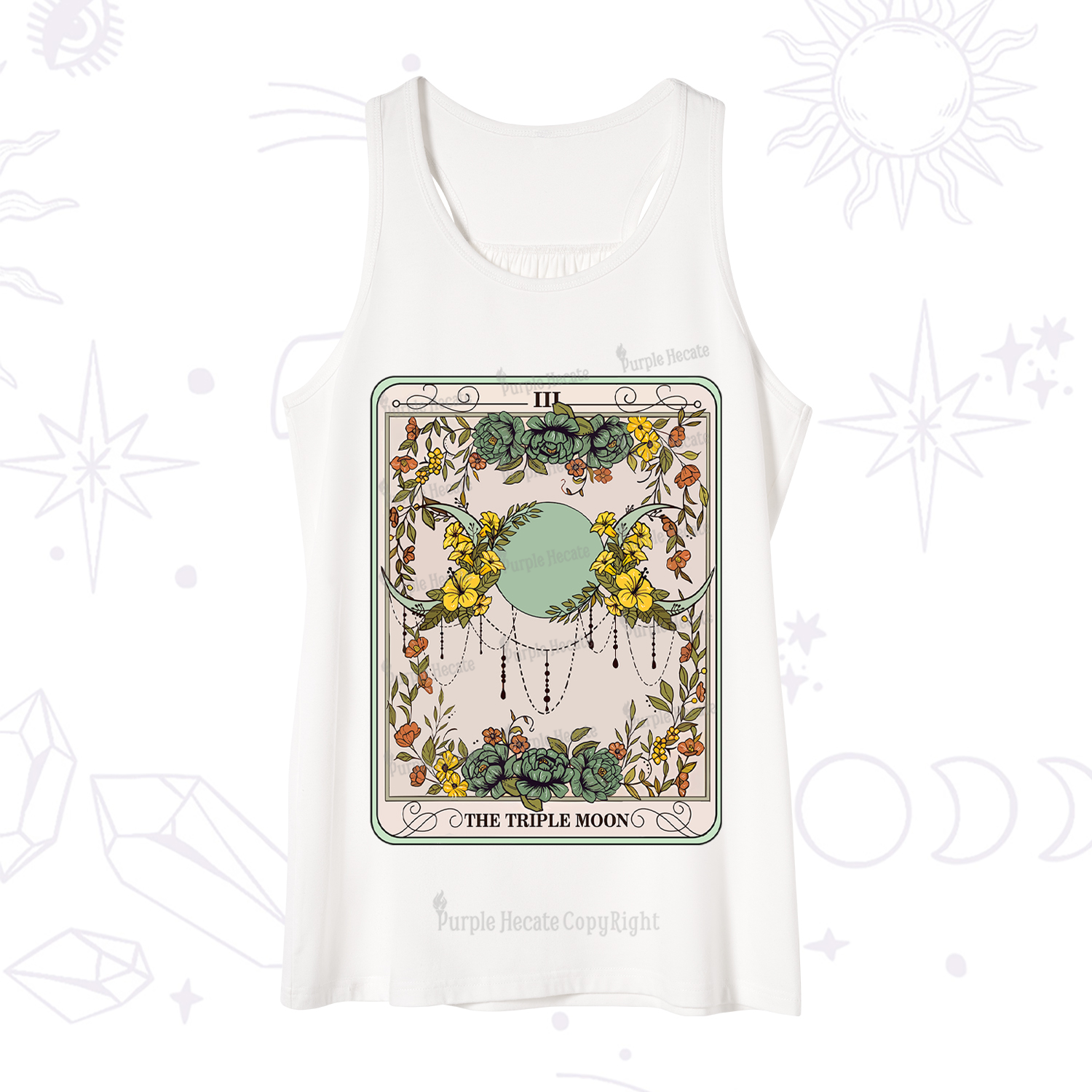 Purplehecate The Triple Moon Tarot Tank