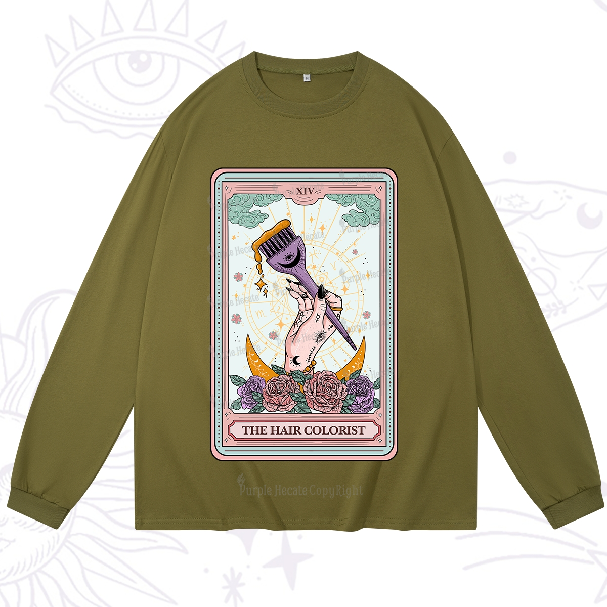 Purplehecate The Hair Colorist Tarot Long Sleeve T-Shirt