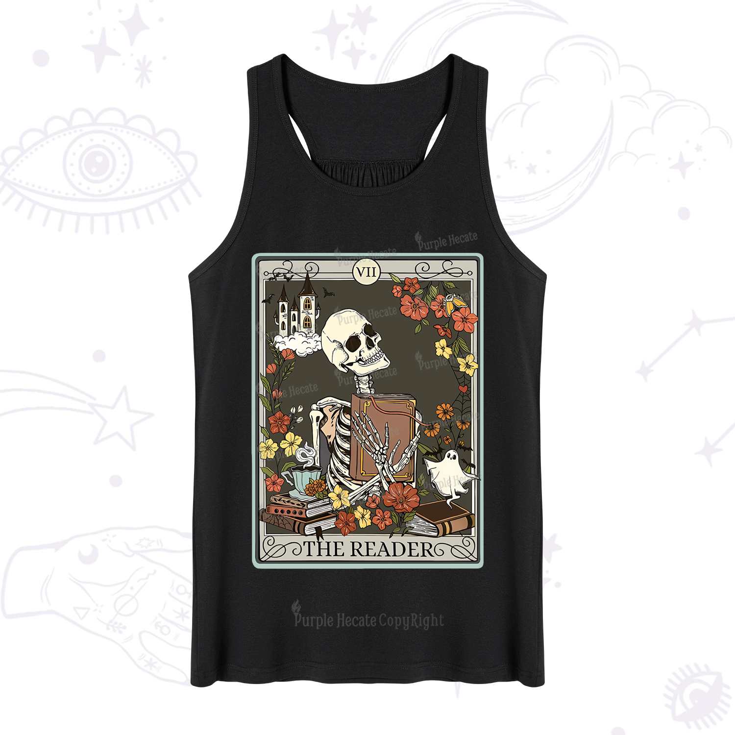 Purplehecate The Reader Tarot Card Tank