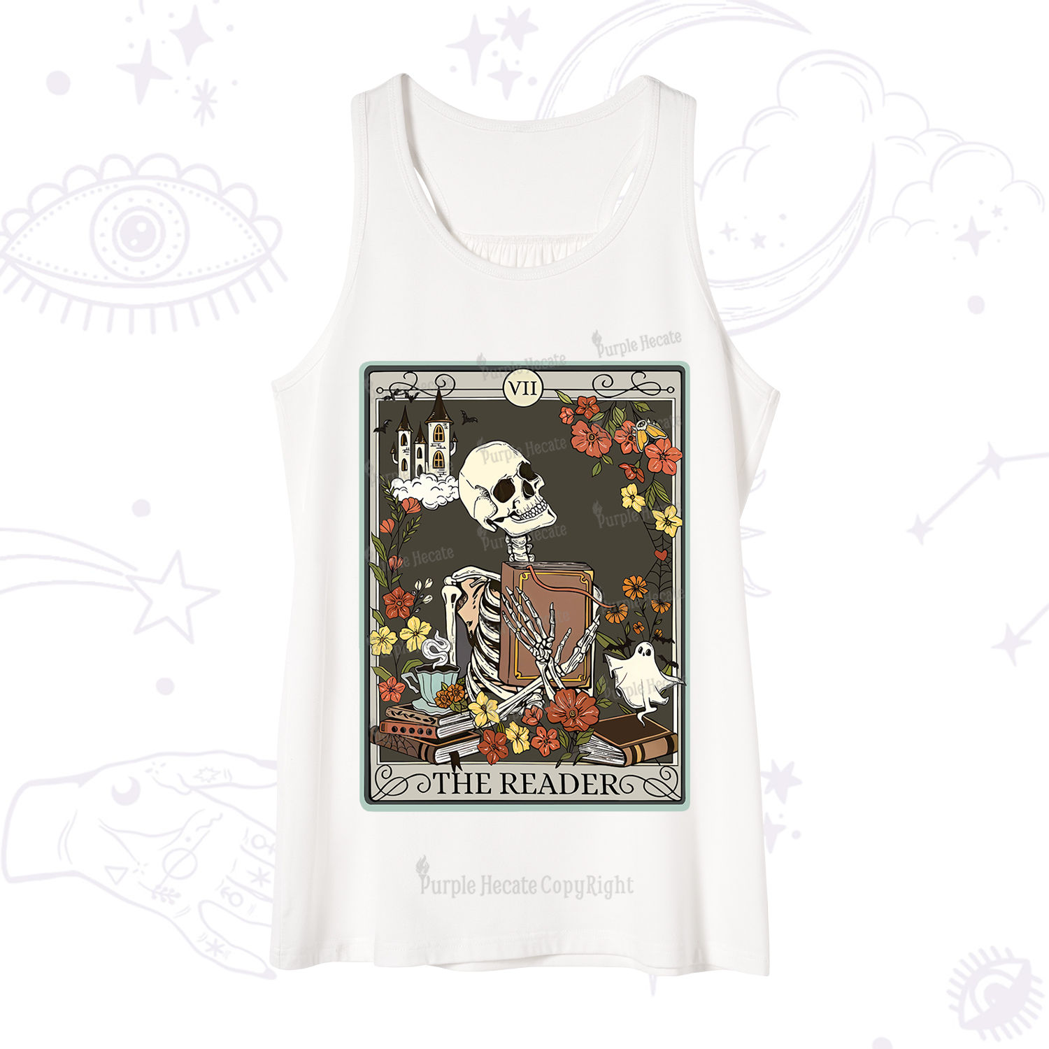 Purplehecate The Reader Tarot Card Tank